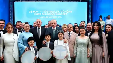 Erdoğan, Azerbaycan Bağımsızlık Gününü Kutladı